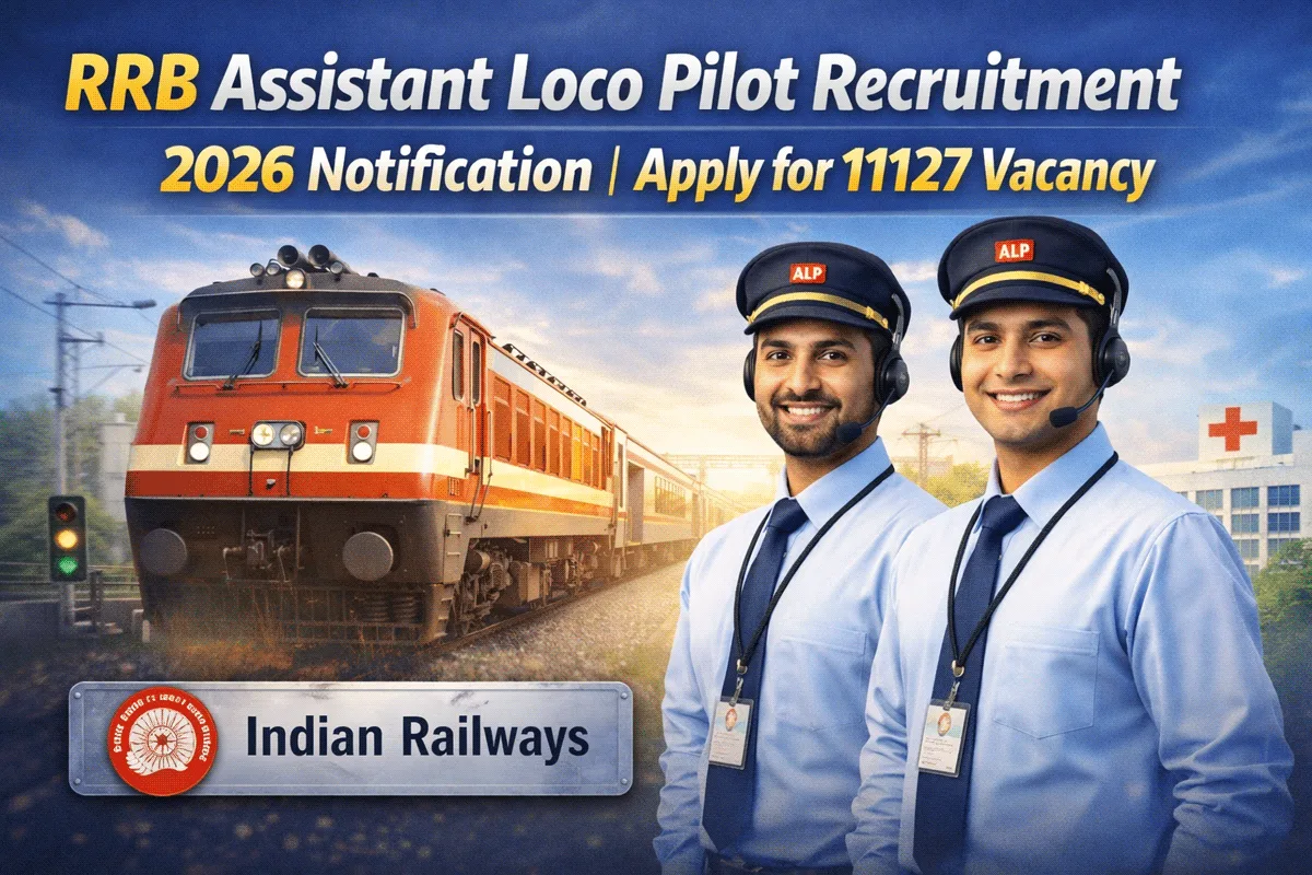 Railway recruitment announcement for loco pilots